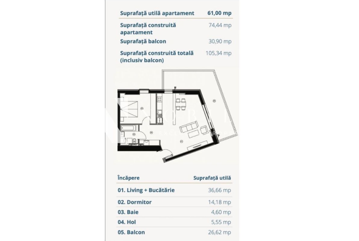 Apartments for rent Barbu Vacarescu CP124243900 (17)